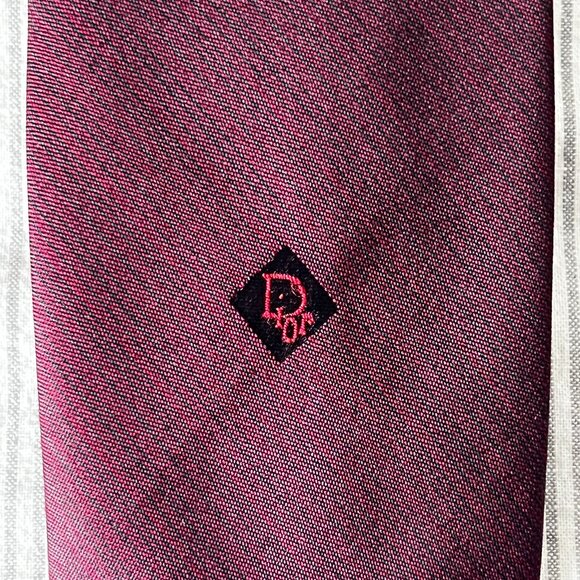 Christian Dior Vintage Red Neck Tie - Picture 6 of 8